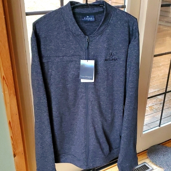 Fossa Gray Embroidered "Acura" Full-Zip Sz. XL Jacket - Picture 1 of 16